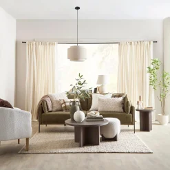 3 Seat Green Sofa