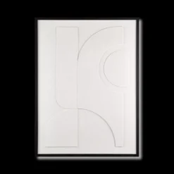 Abstract 3D Textured Framed Art