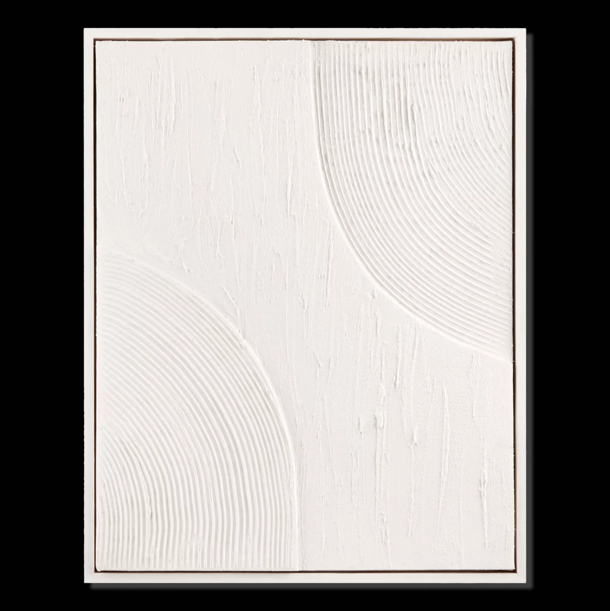 Abstract Tone-on-Tone Textured Framed Art