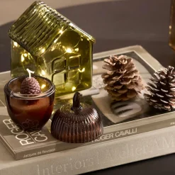 Acorn Glass Candle