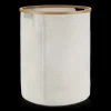 Beige Hamper with Bamboo Ring