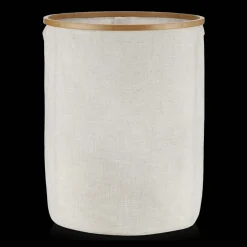 Beige Hamper with Bamboo Ring