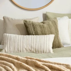 Beige Set of 2 Ellyn Decorative Pillow
