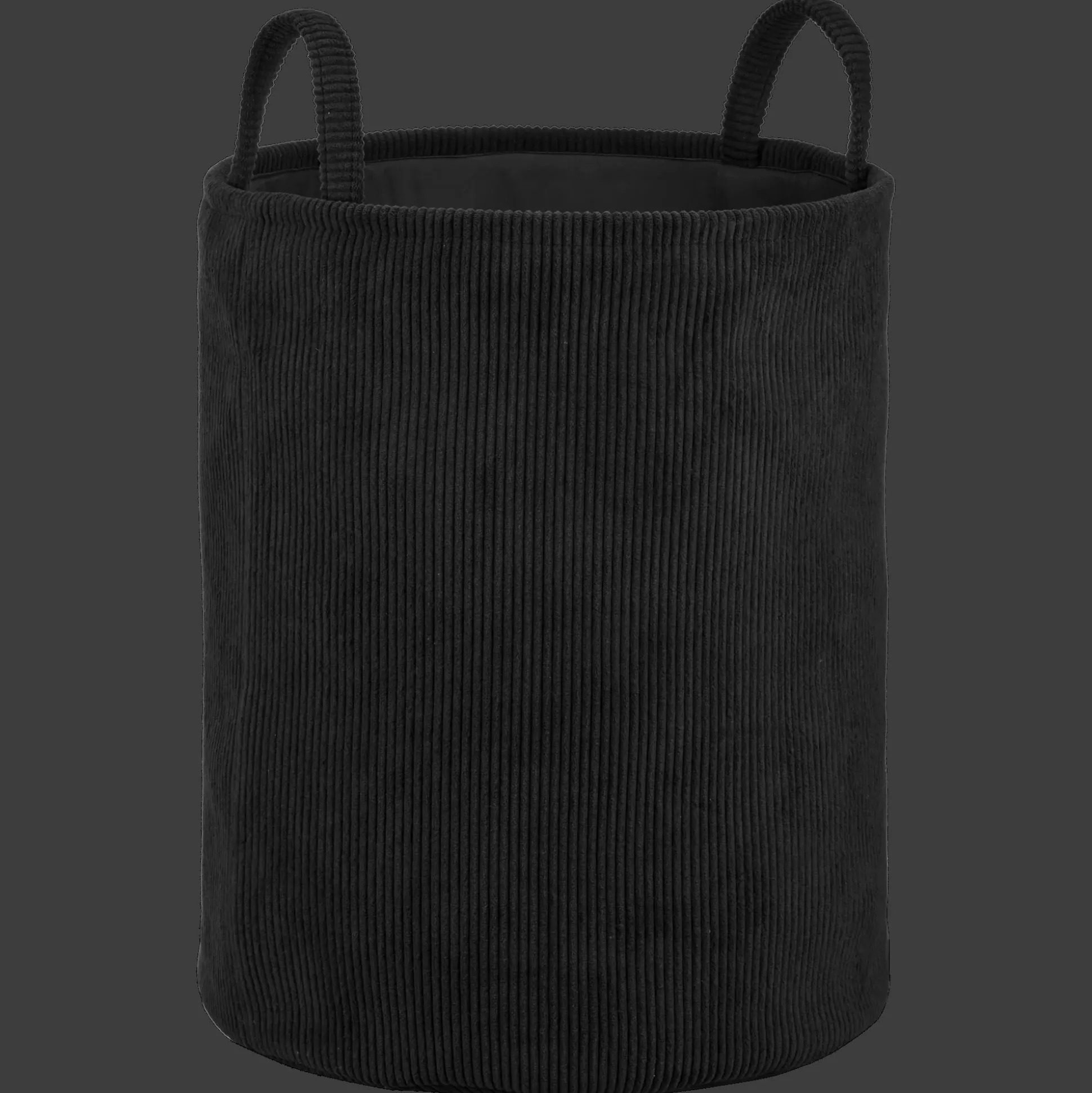 Black Corduroy Hamper