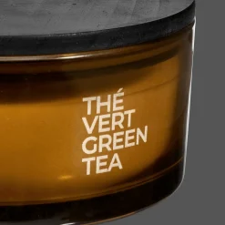Bouclair Green Tea Candle with Wooden Lid