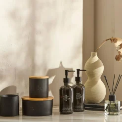 Bouclair Green Tea Candle with Wooden Lid