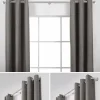 Brushed Nickel Blackout Rod Set - Diameter 25/28 mm