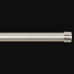 Brushed Nickel Curtain Rod Set - Diameter 16/19 mm
