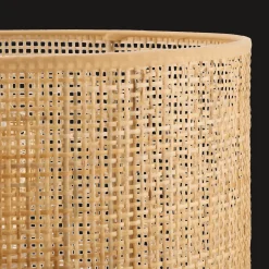 Ceramic and Rattan Table Lamp