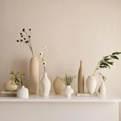 Ceramic Engraved Floor Vase