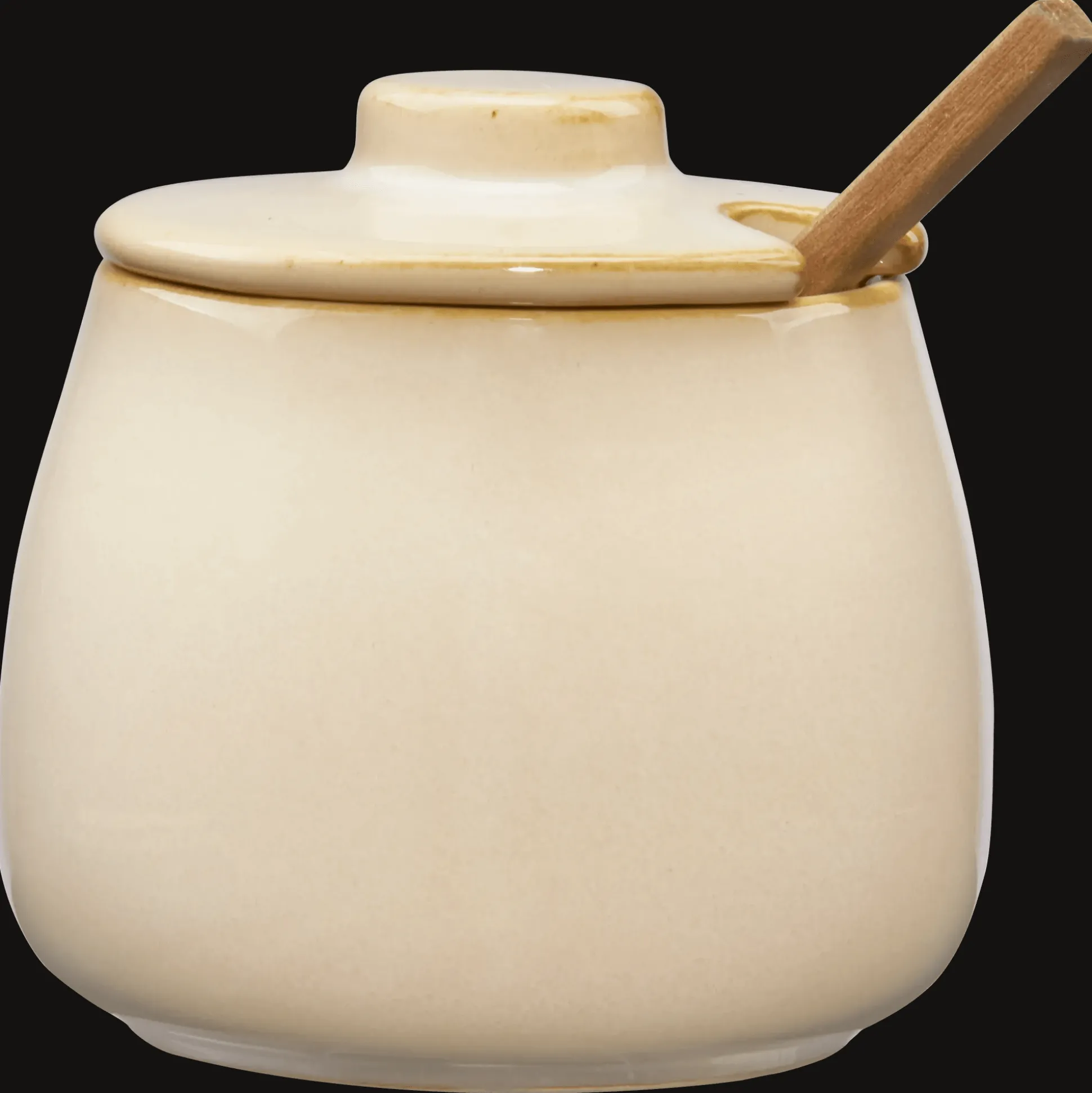 Ceramic Jar with Spoon
