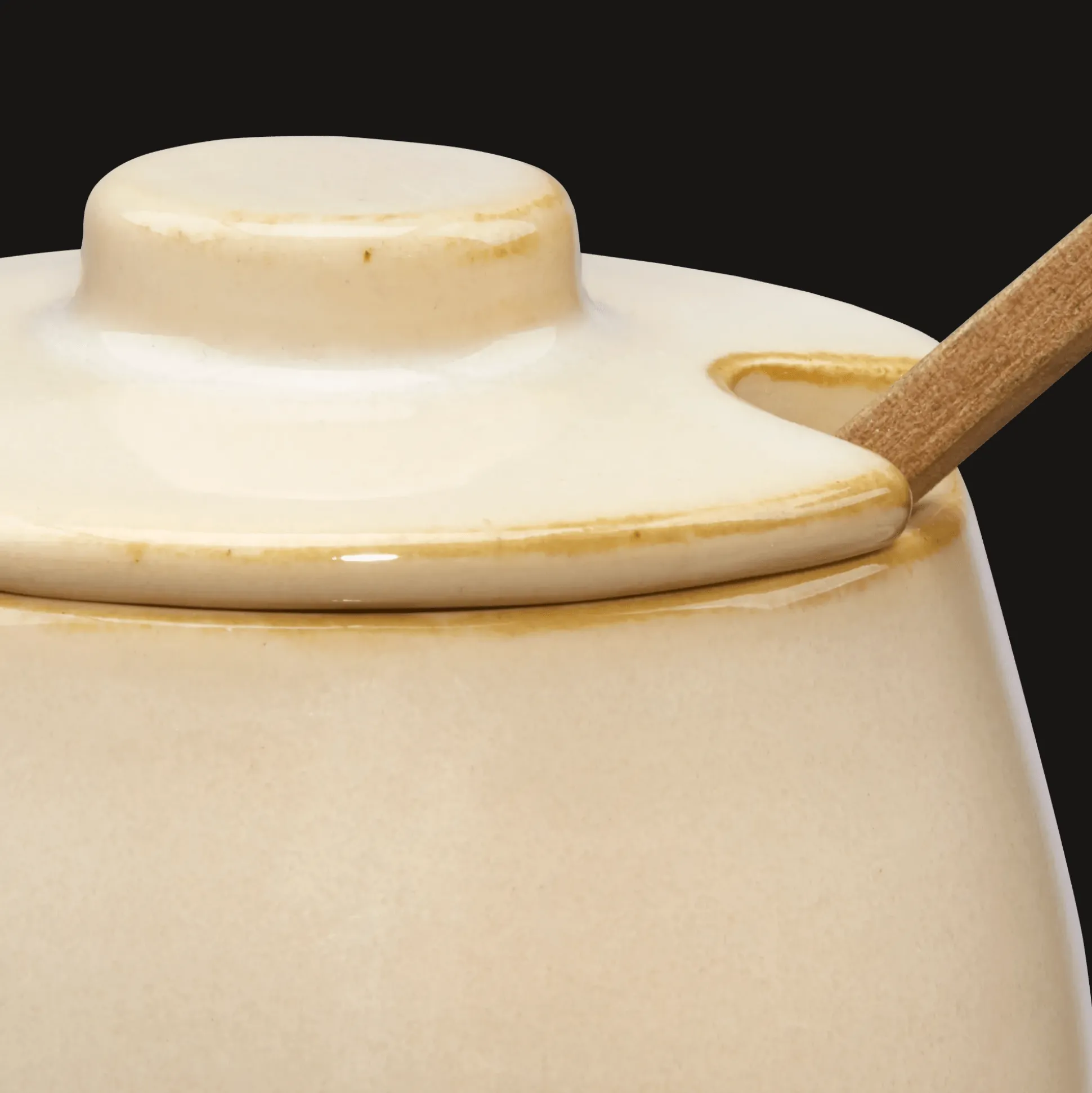 Ceramic Jar with Spoon