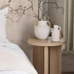 Ceramic Table Vase with Rope on Handles