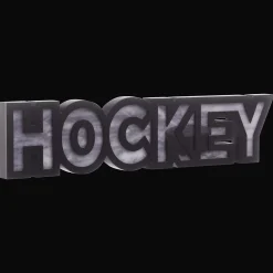 Decorative Light-Up Hockey Sign
