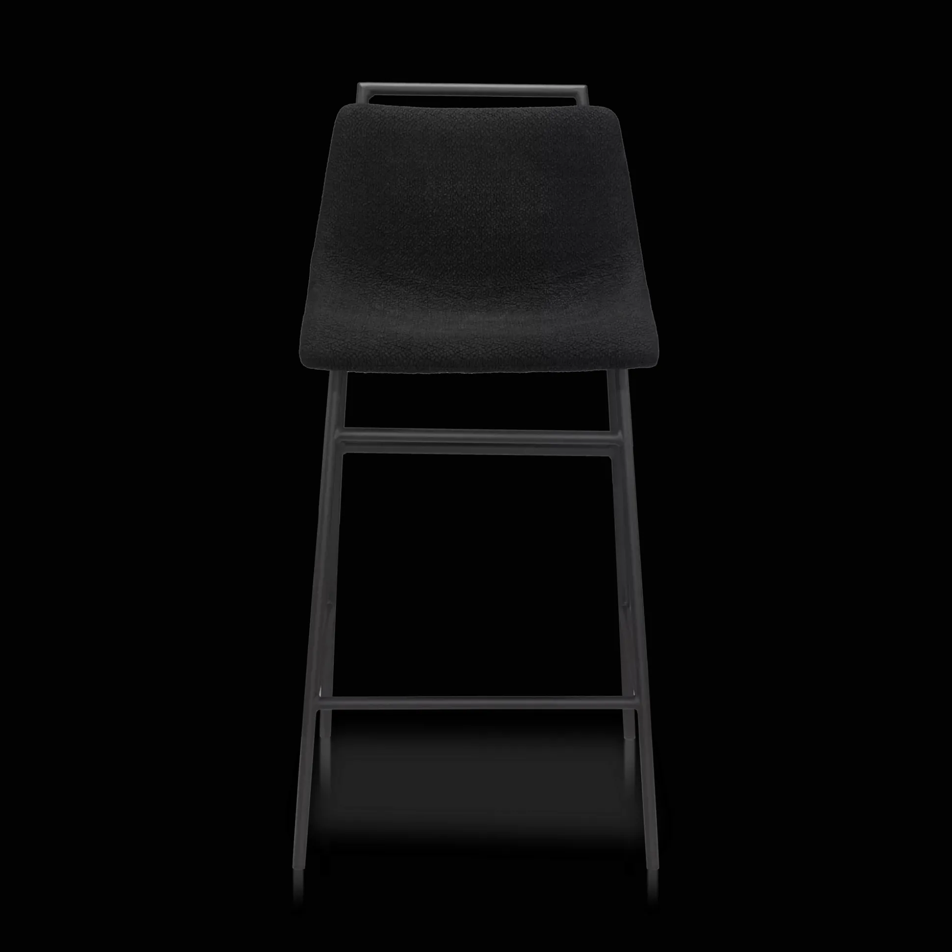 Fabric and Metal Counter Stool