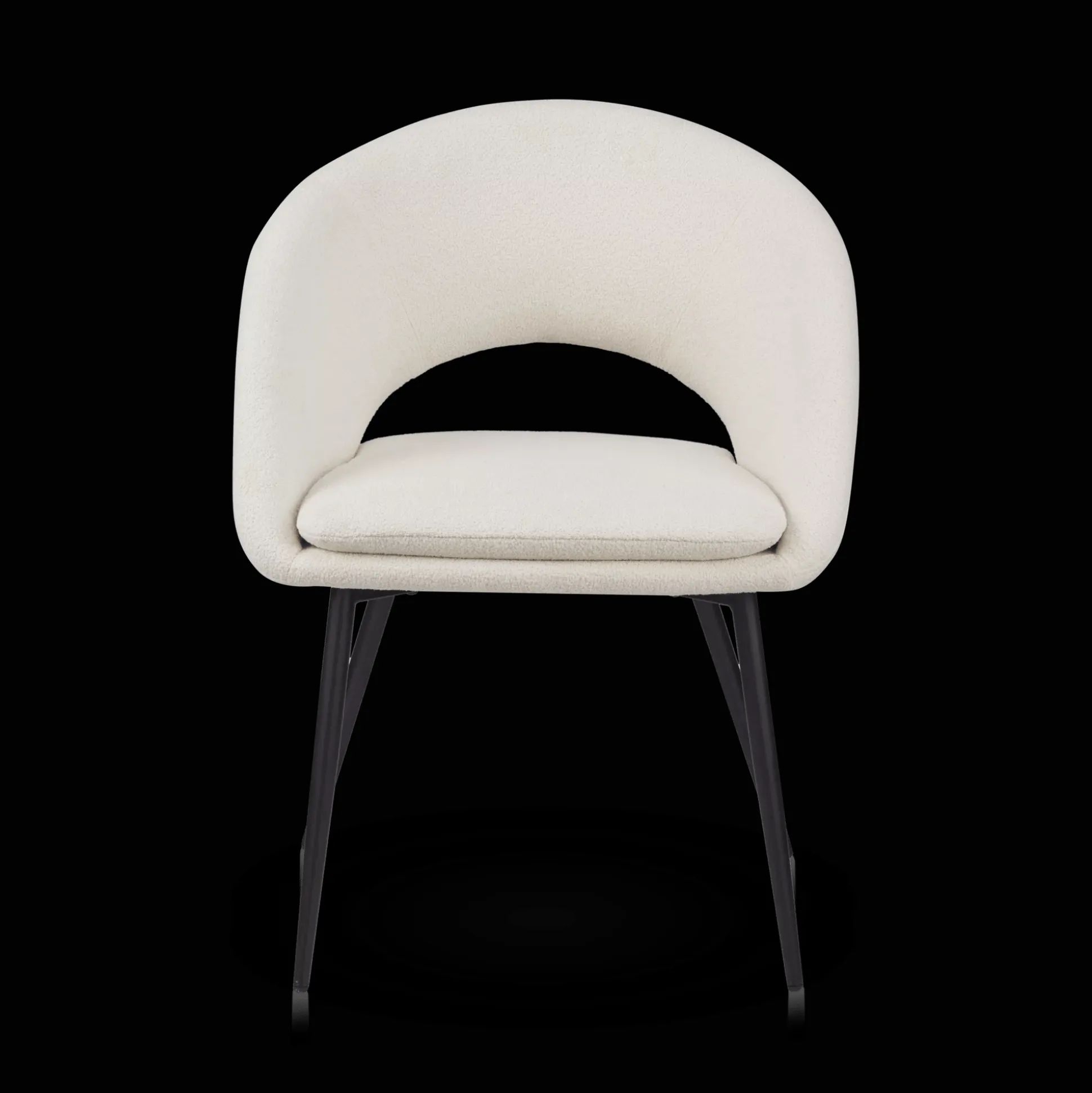 Fabric and Metal Dining Chair