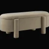 Fabric Ottoman with Storage