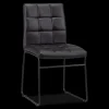 Faux Leather and Metal Dining Chair