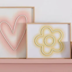Floral LED Neon Wall Decoration