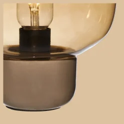 Glass and Ceramic Table Lamp