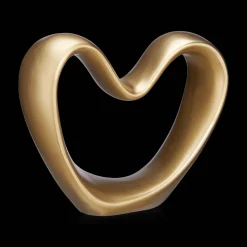 Gold Decorative Ceramic Heart