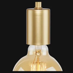 Gold Table Lamp With Scalloped Base