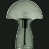 Green Glass Mushroom Table Lamp