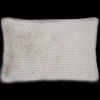 Grey Maddox Faux Fur Decorative Lumbar Pillow