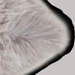 Grey Maddox Faux Fur Decorative Lumbar Pillow