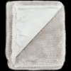 Grey Maddox Faux Fur Throw