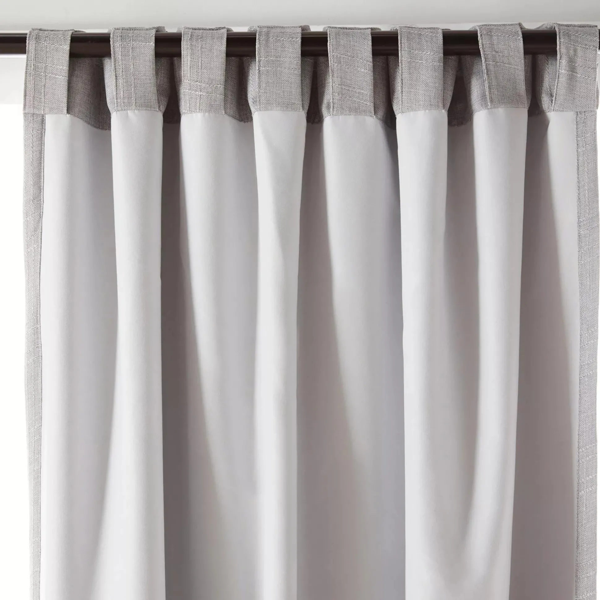 Grey Mullins Blackout Back-Tab Curtain