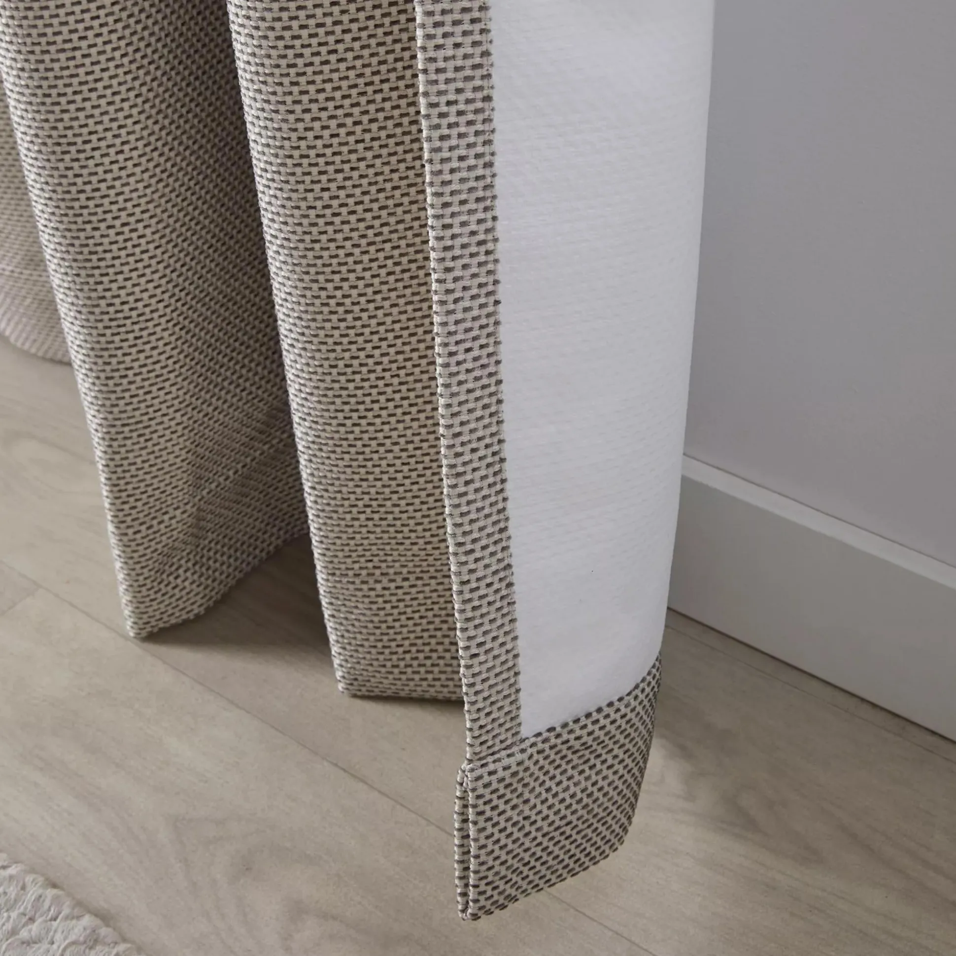 Grey Ortega Blackout Back-Tab Curtain