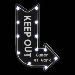 Illuminated Keep Out Sign