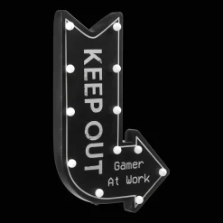 Illuminated Keep Out Sign