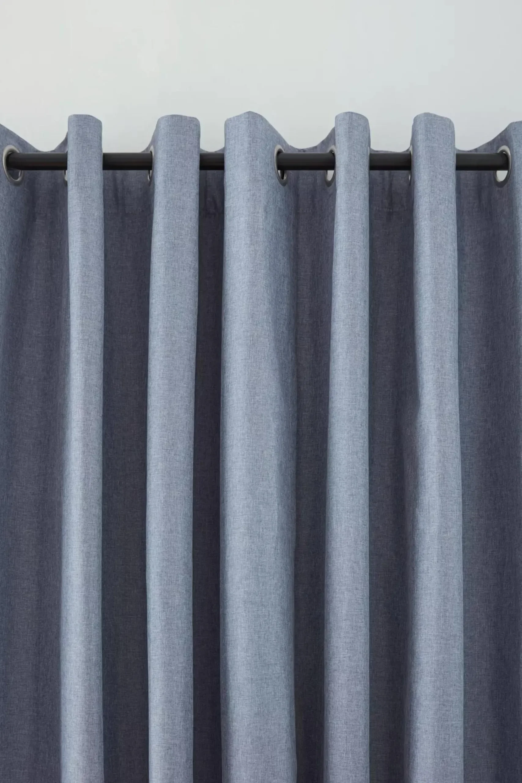 Light Grey Chambray Blackout Curtain