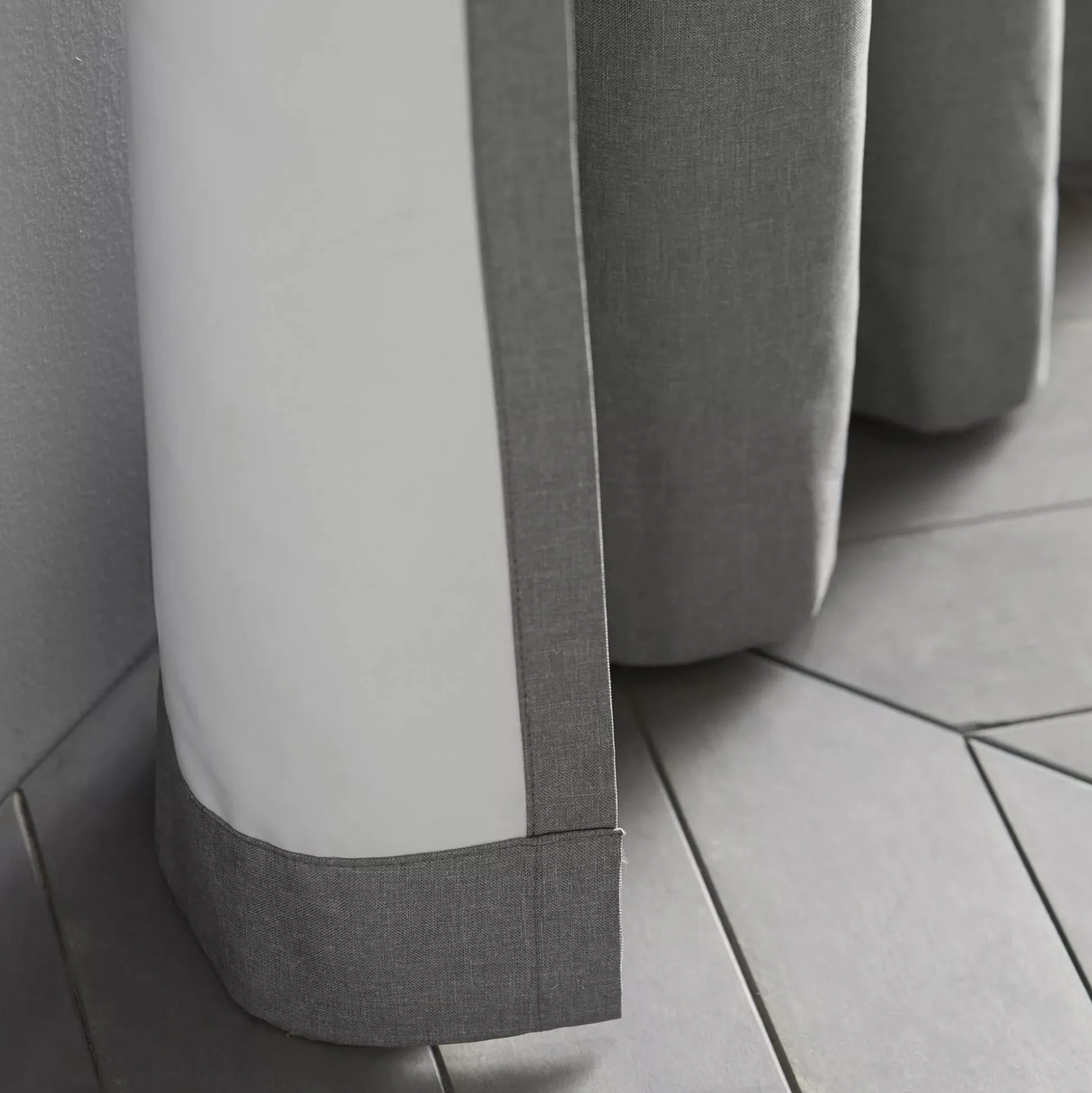 Light Grey Chambray Blackout Curtain