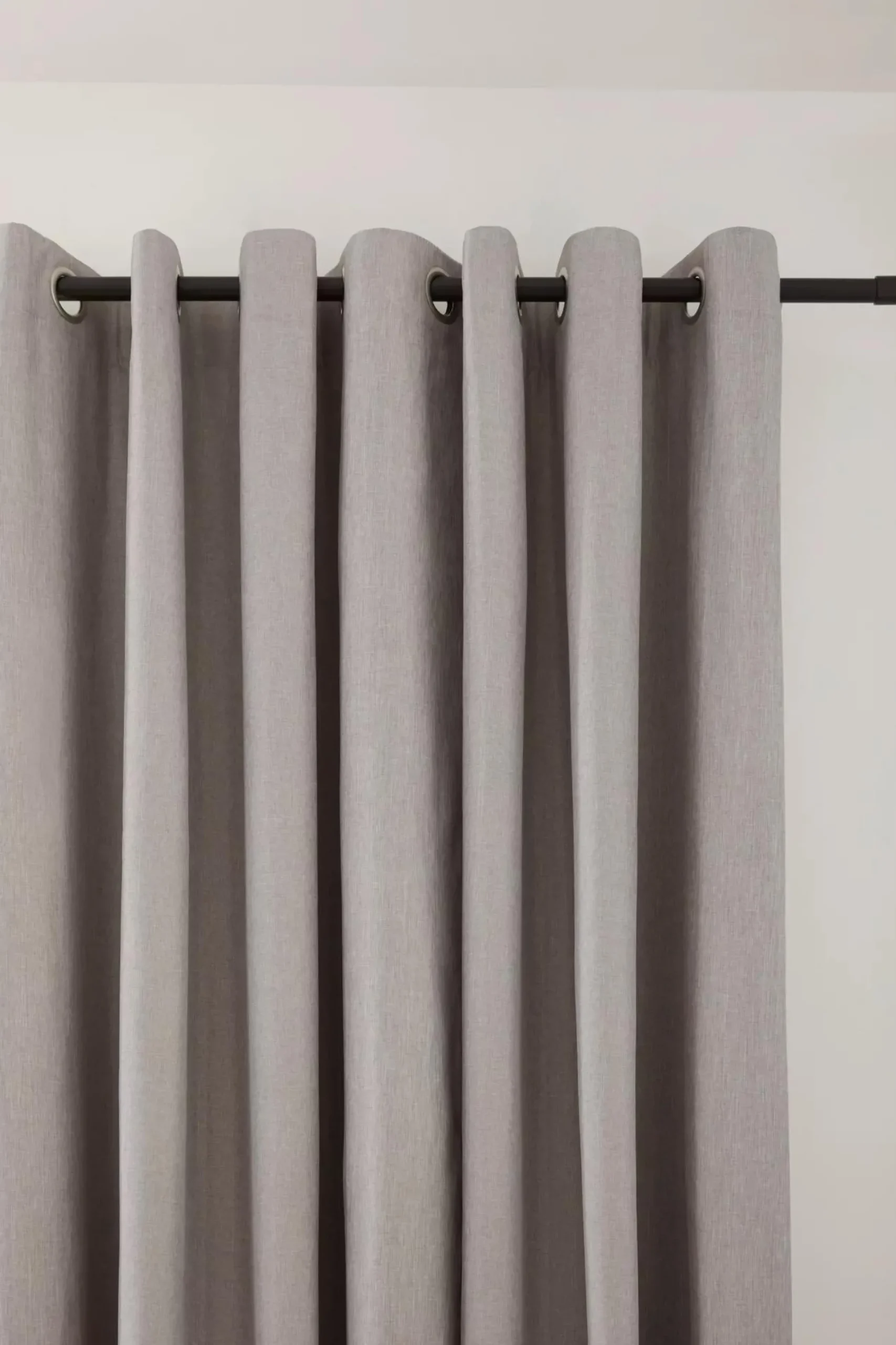Light Grey Chambray Blackout Curtain