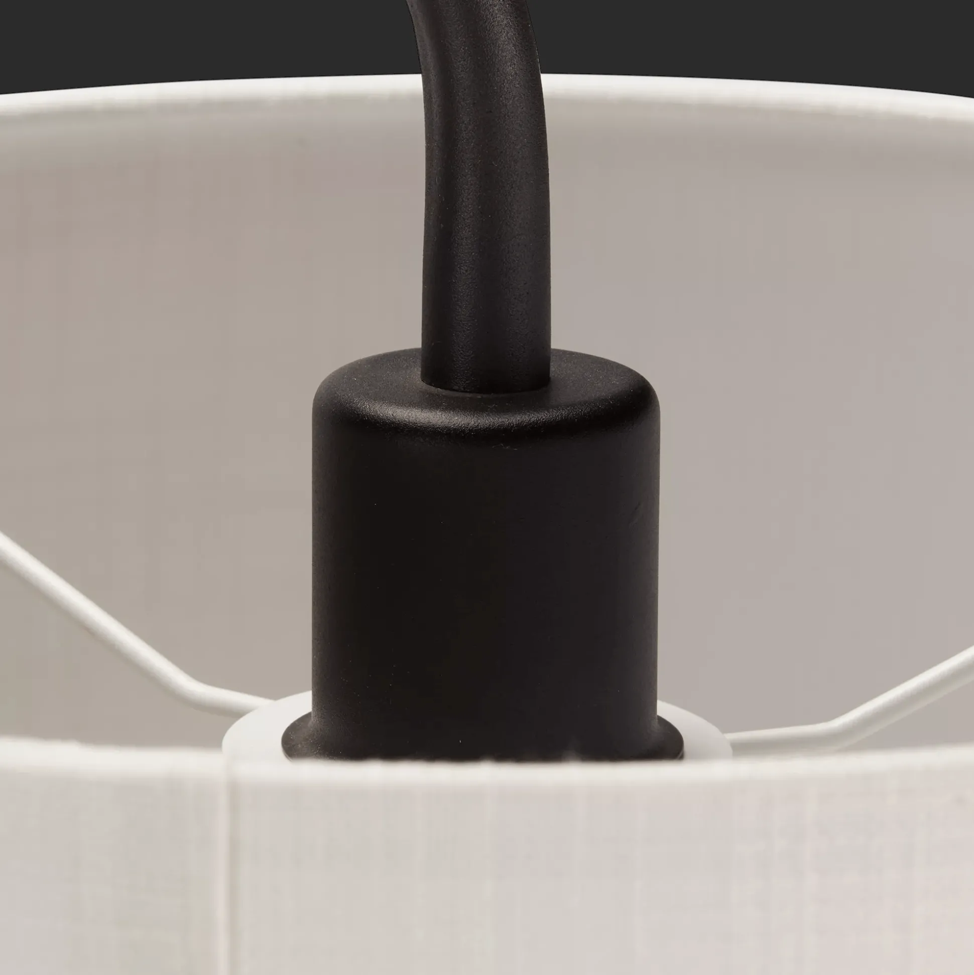 Metal Floor Lamp with White Shade