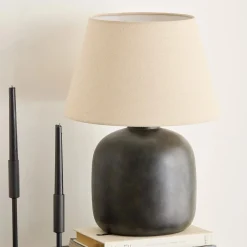 Modern Candle Holder in Black Metal