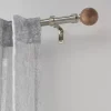 Natural Wood Curtain Rod Set - Diameter 13/16 mm