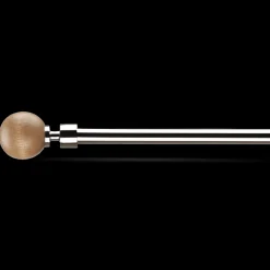 Natural Wood Curtain Rod Set - Diameter 13/16 mm