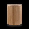 Natural Wood Side Table