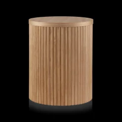 Natural Wood Side Table