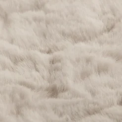 Oatmeal Sheep Faux Fur Throw