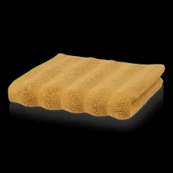 Ochre Ribbed Washcloth