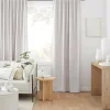 Off White Taha Rod Pocket Back Tab Blackout Curtain
