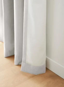 Off White Taha Rod Pocket Back Tab Blackout Curtain