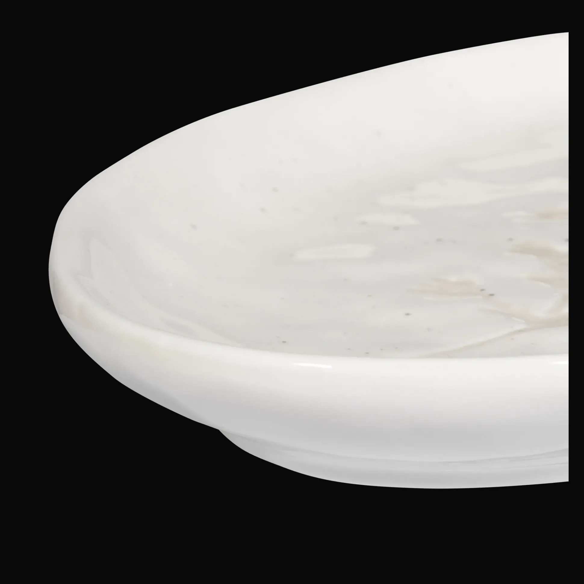Oval Tray with Engraved Stem