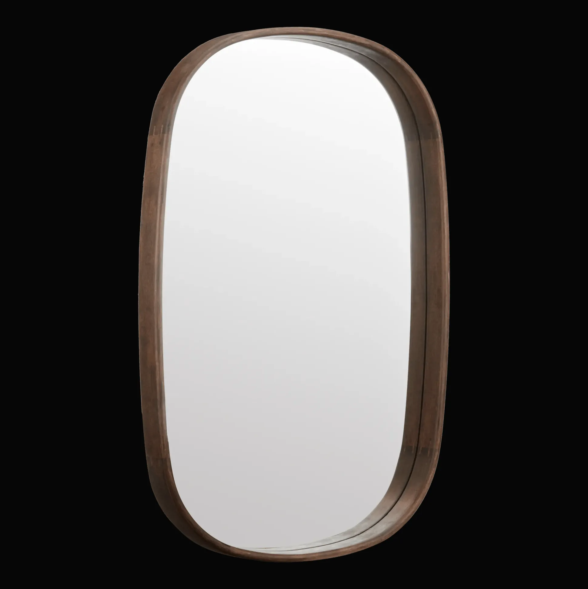 Oval Walnut Mirror