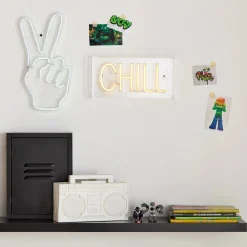 Peace Sign Neon Light Wall Decor